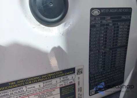 2019 Land Rover Range Rover Velar P250 S from USA, damaged, VIN SALYB2EX1KA795029